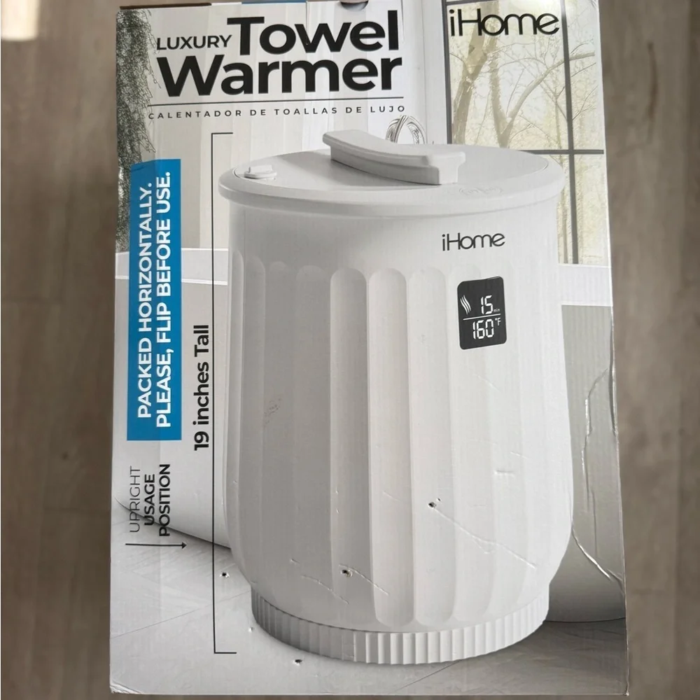 iHome Luxury 20L Towel Warmer Bucket Spa Heater Fast Heat Home Bathroom